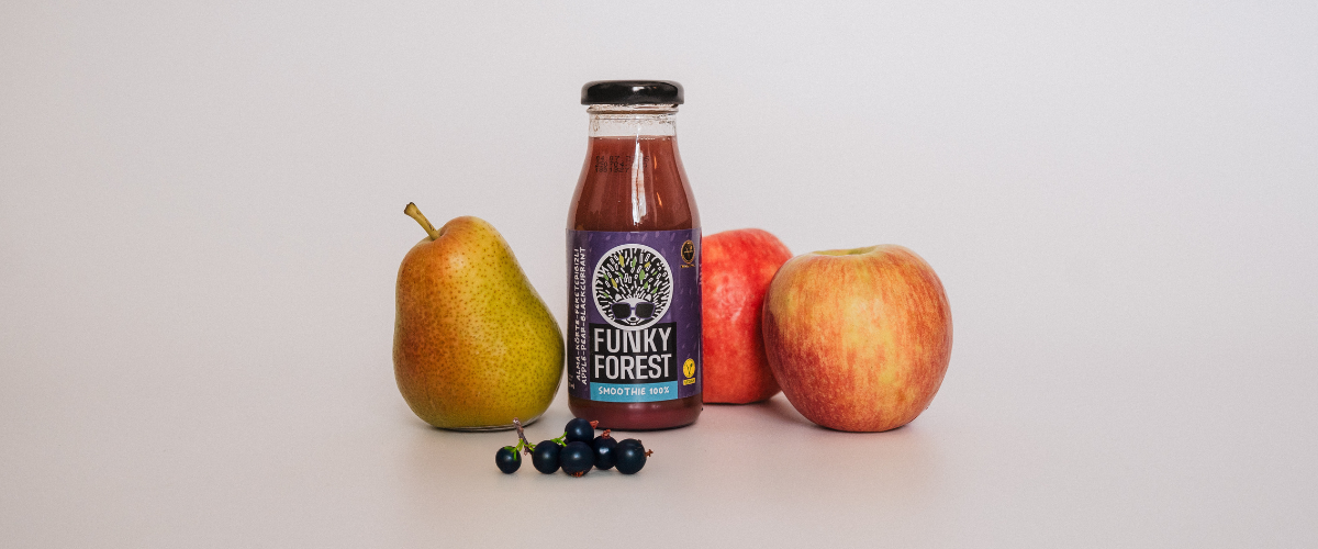 Funky Forest 100% alma-körte-feketeribizli smoothie